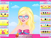 Play Sunglass Fashionista free online game, styling a girl and designing unique, fashionable sunglasses.