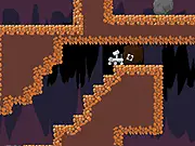 Marvin's Message game screenshot showing the small robot Marvin on a platform, play free online puzzle platformer