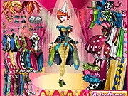 Play April Fool Princess Dress Up free online game, styling a Circus Princess with colorful, whimsical clothing.