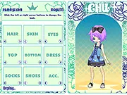 Chu Dressup free online game screenshot - style the adorable Bee Kid Chu
