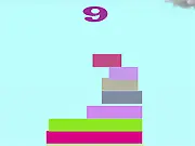 Stack to the Skies free online tower building game screenshot - stacking blocks high into the sky