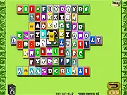 Taipei Mahjong game screen showing a pyramid stack of traditional Mahjong tiles, matching free online puzzle game
