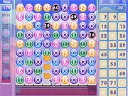 Springo Bingo game screen showing match-3 puzzle balls and a bingo card, play free online puzzle game