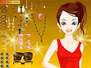 Moira, the character from the Moira Makeup game, after receiving a glamorous, high-fashion virtual cosmetic makeover