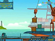 Cargo Master free online truck delivery game, tricky skill game, load truck and deliver shipping containers