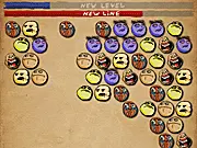 Screenshot of the free online puzzle game ShooTrollin showing meme faces being matched and the Trollface power-up