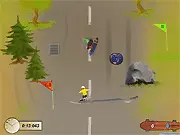Sk8 Mania free skateboarding game screenshot, collect wheels, dodge objects online runner