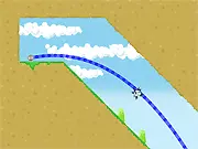 Closing Dimensions game screenshot, play free online physics puzzle game on PlayArcadeHub, aiming ball to hit targets with adjustable power and angle