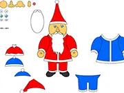 Father Frost Dressup free online game screenshot, dressing up Santa Claus in holiday attire