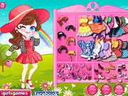 Naughty Belle Dress Up game screenshot featuring a playful princess outfit and accessories