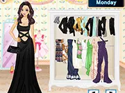 7 Trends in 7 Days free online game, office lady with fashionable work outfits, professional dress-up game