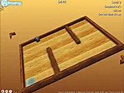 Tilt free online 3D puzzle game screenshot, tilting maze to move a block on PlayArcadeHub