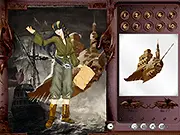 Queen of Pirate Dressup game screenshot, lady in pirate costume, play free online thematic dress up game