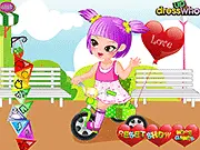Play the free Tricycle Baby Dress Up game online, dressing a cute baby girl in new outfits after her tricycle ride.