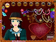 Thumbnail for Julia's Style dress-up game, showing Julia in a fashionable outfit
