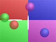 Play Maxwell Logic Puzzle Free online game; puzzle game with repelling blobs and two paddles; challenging physics game on PlayArcadeHub