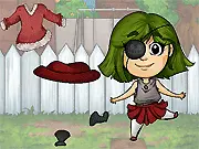 A stylish female character wearing a chic, vintage-inspired outfit from the free online fashion game Victory Tea Dress Up.