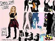 Screenshot of Jade Dress Up game, showing the character Jade posing in a stylish outfit, free online fashion game