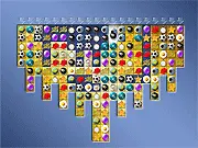 Anti-Match3 game board screenshot showing colored puzzle pieces arranged on a grid, illustrating the reverse match-three objective