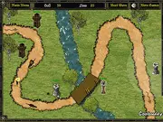 Thumbnail for Lord Of War 2 tower defense game, showing turrets defending a base against enemy units