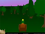 Runaway Kart Online game screenshot showing a medieval cart driving and dodging obstacles