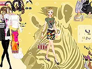 Nina Summer Dressup free online fashion game featuring a beautiful lady in a lovely summer dress and accessories