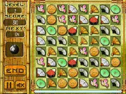 American Ninja Gold Match game screenshot showing the timer ticking down as the player races through a challenging obstacle course.
