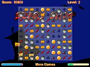 Scary Swap free online Match 3 game, Halloween puzzle game icons, matching pumpkins and ghosts on PlayArcadeHub