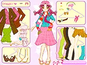 Thumbnail for Bonbon Anime Dress Up game, showing a cute Japanese-style character wearing a fashionable outfit