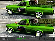 Sedan Trucks Differences free online spot the difference game, finding variations between car and truck pictures, play free puzzle game
