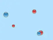 The free online game Catch the Bubble showing a brightly colored cursor moving to intersect a matching colored bubble while avoiding others