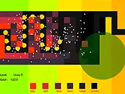 Tower Retro Defender free online game screenshot, small pixel art towers defending a path against red enemy creepers on a grid map on PlayArcadeHub