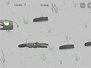 Hamsterimajava Adventures free online survival game screenshot with the hero collecting sticks