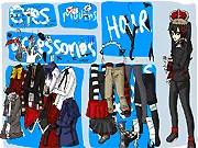 Play Dress Up Akuheki free online fashion and dress-up game - Akuheki character dressed in a detailed cosplay costume