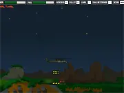 Play The Jungle Rescue free online action game, piloting a helicopter to destroy turrets and drop parachuters to rescue hostages.