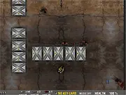 Zombification free online top-down shooter game, character fighting hordes of green zombies