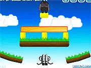 Play Jetpack Rudolf free online physics puzzle game, removing objects to help the mouse reach the jetpack and avoid wolves.
