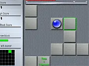 Survival Factor game screenshot, colored ball moving between disappearing pads, free online high-score survival game