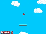 Super Rebounce online arcade game screenshot, bouncing ball high score, free vertical challenge game