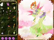 Play Fairy Bloee Dress Up Online free game; little fairy in fashionable dress and jewelry; fantasy girl's dress up game on PlayArcadeHub