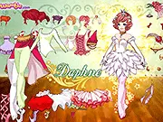 Playing Daphne Ballerina free dress up game online on PlayArcadeHub