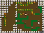 On Fire free online puzzle game screenshot – a character carefully lighting a campfire while avoiding spreading flames on grass