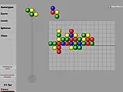 Gravitude online puzzle game screenshot, matching colorful beads, free match-3 strategy game