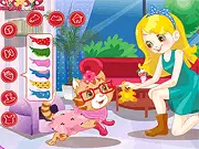 Play Cat Lover Dress Up free online. A beautiful, elegant cat wearing a stylish accessory next to its girl owner.