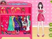 My Graduation Party Dress Up free online game, styling a lady for her celebration