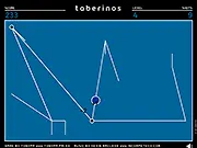 Taberinos free online game screenshot, player launching a ball to clear geometric lines and nodes, captivating puzzle and skill game