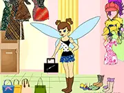 Tinkerbell of a Thousand Faces online game featuring the fairy with multiple different hairstyles and modern outfits