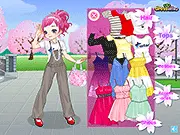 Suspenders Girl Dress Up Online - free fashion game helping Amy choose the perfect suspenders outfit