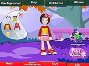 Sinclair the Athlete Dressup free online game screenshot of a sporty girl being styled in athletic clothes and gear.