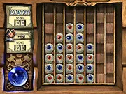 Totemaku free online game. A digital board showing red and yellow Nunan tokens being placed to achieve four in a row (Connect 4).